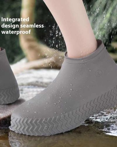 Men’s Women’s Waterproof Sports Rain Boots Outdoor Non-slip Silicone Thickened Wear-resistant Outer Wear Sand-proof Latex Shoes