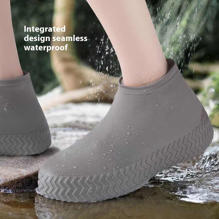 Men’s Women’s Waterproof Sports Rain Boots Outdoor Non-slip Silicone Thickened Wear-resistant Outer Wear Sand-proof Latex Shoes