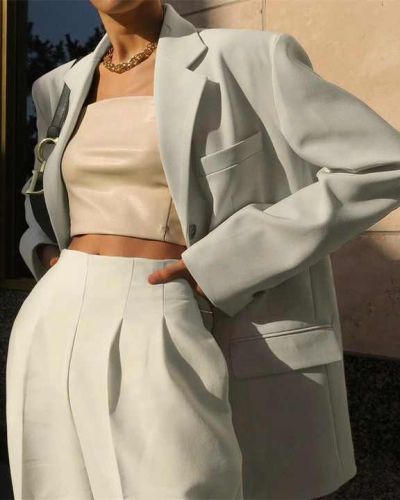 ODM Ladies Long Trousers Women Spring Autumn New Female Floor-length Beige Suits Pants Casual High Waist Loose Wide Leg Pants